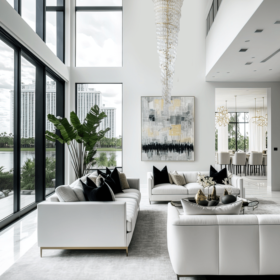 Złoty żyrandol glamour Luxuria