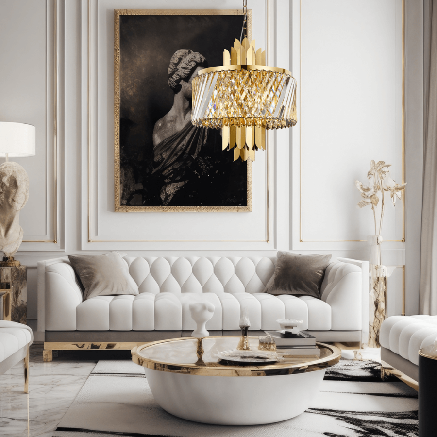 Złoty żyrandol Margot Gold