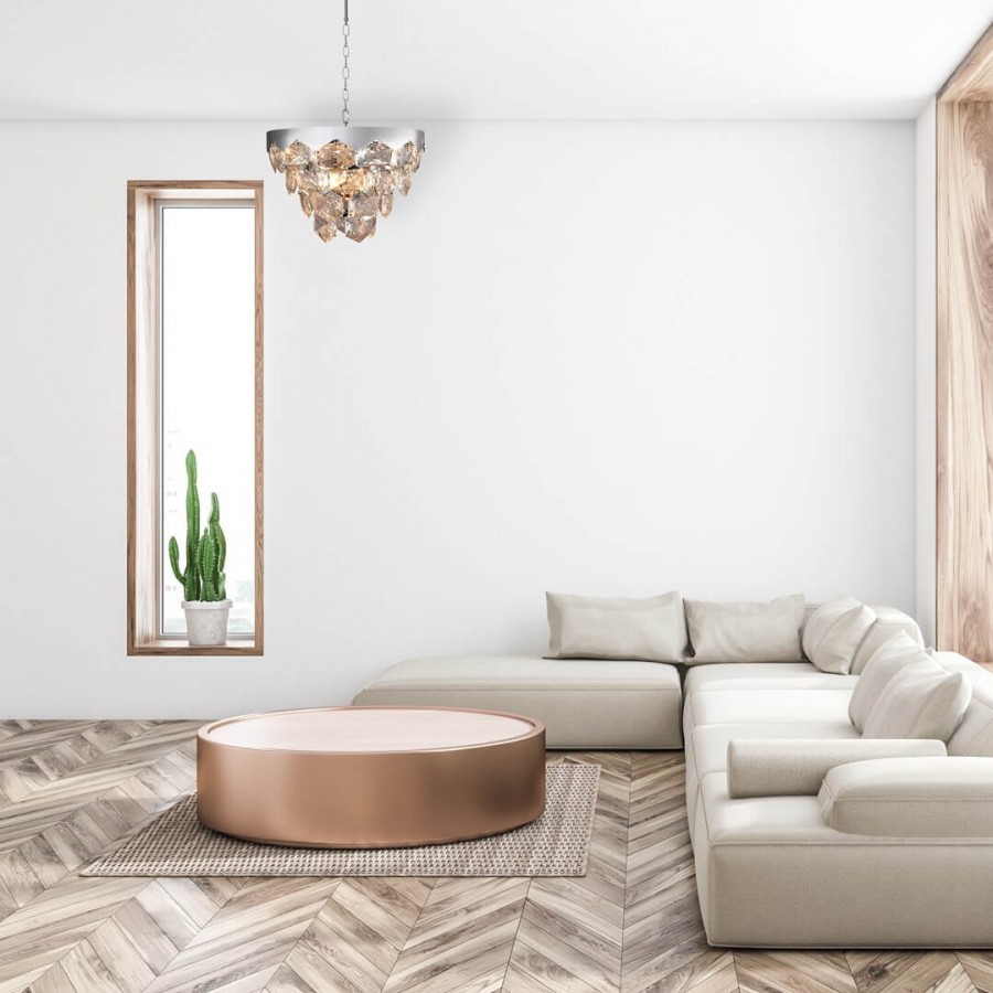 Żyrandol Grace Chrome - aranżacja