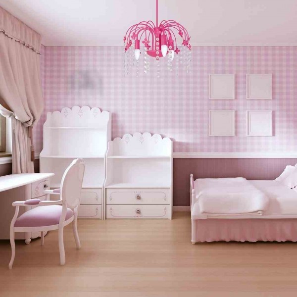 Różowy żyrandol Laura od MiLAGRO