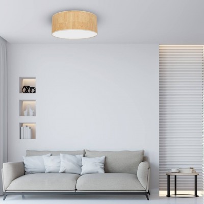 Lampa sufitowa Cork w salonie