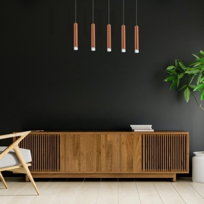 Lampa Copper jako oświetlenie dodatkowe w salonie