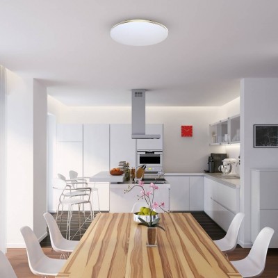 Plafon Siena w jadalni połączonej z kuchnią