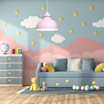 Różowa lampa Corin w dziecięcym pokoju