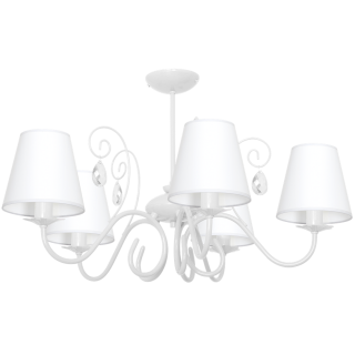 Żyrandol SARA WHITE 5xE14
