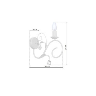 Kinkiet MIA WHITE 1xE14