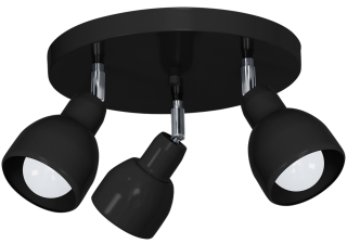 Lampa sufitowa PIK BLACK 3xE27