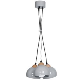 Lampa wisząca DAMA GRAY 3xE27