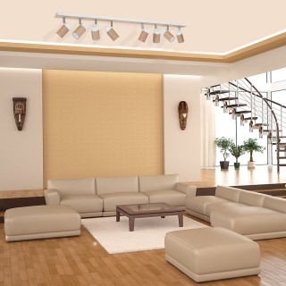 Lampa sufitowa BARON WHITE 8xGU10