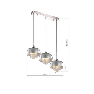 Lampa Wisząca LUNA 3xE14 LED