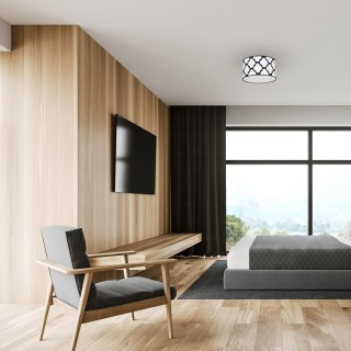 Lampa sufitowa PIERRE WHITE 1xE27