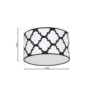 Lampa sufitowa PIERRE WHITE 1xE27