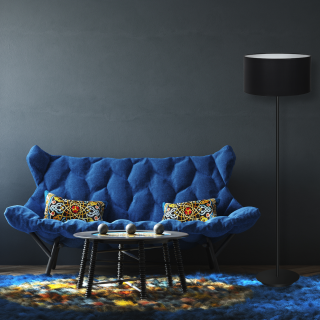 LAMPA STOJĄCA BARI BLACK 1xE27