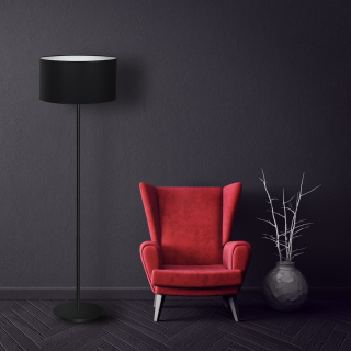 LAMPA STOJĄCA BARI BLACK 1xE27