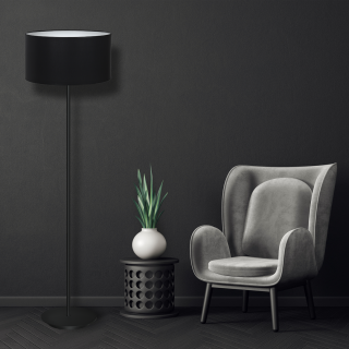LAMPA STOJĄCA BARI BLACK 1xE27