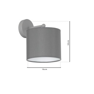 KINKIET BARI GREY 1xE27