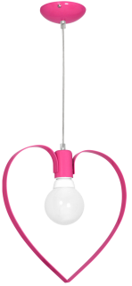 Lampa wisząca AMORE DARK PINK 1xE27