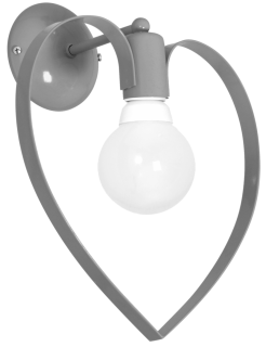 Kinkiet AMORE GREY 1xE27