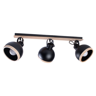 Lampa sufitowa OVAL BLACK 3xE27
