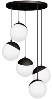 Lampa wisząca SFERA BLACK 5xE14