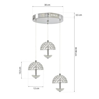 LAMPA WISZĄCA VENUS  3x5W LED
