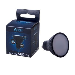 ŻARÓWKA LED 7W GU10 Czarna Barwa ciepła