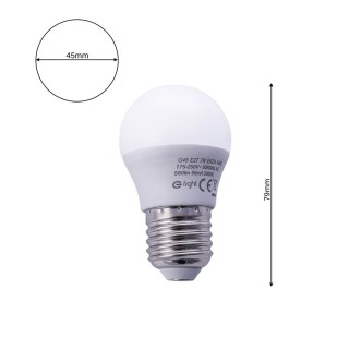 Żarówka LED 7W E27 G45 Barwa ciepła