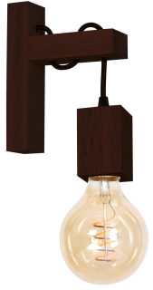 Kinkiet JACK 1xE27 Orzech