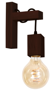 Kinkiet JACK 1xE27 Orzech