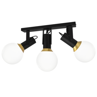 Lampa sufitowa AURIS BLACK 3xE14