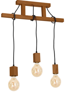 Lampa Wisząca JACK 3xE27 Dąb