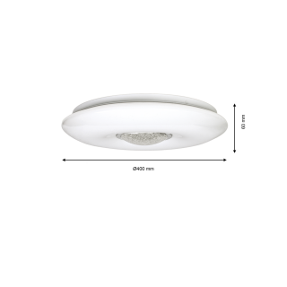 Plafon VELA 24W LED Ø420 mm Ściemnialny+ Pilot