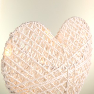 SERCE PLASTIK STOJĄCE Z WŁÓCZKĄ LED