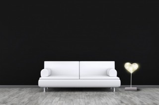 SERCE PLASTIK STOJĄCE Z WŁÓCZKĄ LED