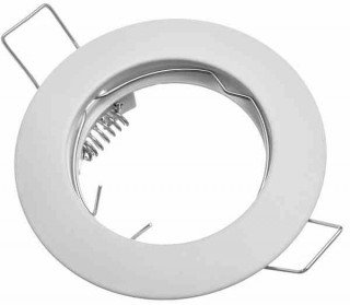 ZESTAW Oczko sufitowe CAST BASIC Białe + ŻARÓWKA 1,5W GU10 + GNIAZDO