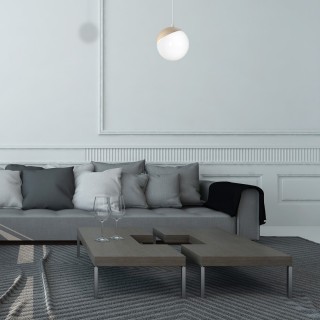 Lampa wisząca SFERA WOOD 1xE14