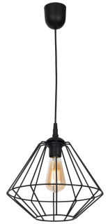 Lampa wisząca COLIN BLACK 1xE27
