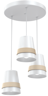 Lampa wisząca VENEZIA WHITE 3xE27