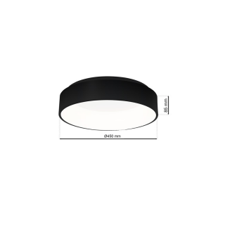 Plafon OHIO BLACK 24W LED Barwa neutralna 4000K