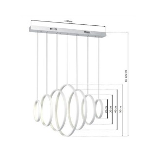 LAMPA WISZĄCA VERTIGO 86W LED