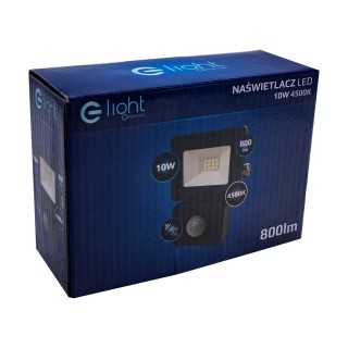 NAŚWIETLACZ LED 10W. BARWA: 4500K. PIR