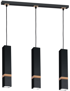 Lampa wisząca VIDAR BLACK 3xGU10