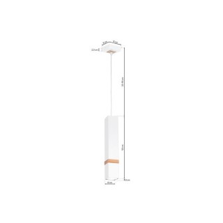Lampa wisząca VIDAR WHITE 1xGU10