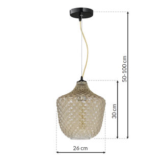 Lampa wisząca ORLANDO 1xE27 Chrom