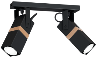 Lampa sufitowa VIDAR BLACK 2xGU10