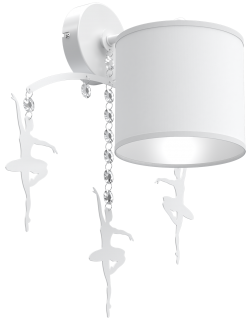 Kinkiet BALETNICA WHITE 1xE27