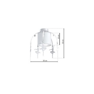 Lampa sufitowa BALETNICA WHITE 1xE27