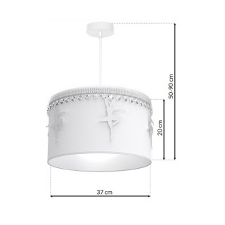 Lampa wisząca BALETNICA WHITE 1xE27
