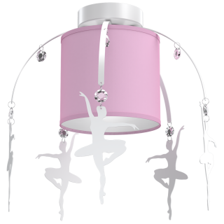 Lampa sufitowa BALETNICA PINK 1xE27