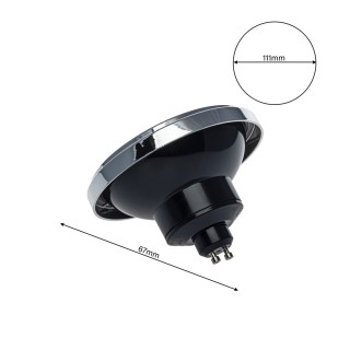 Żarówka AR111 12W GU10 4000K z odbłyśnikiem, czarna